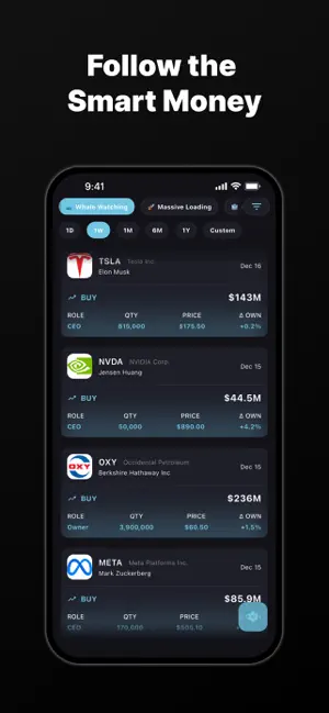 Insider Trades: Smart Money screenshot 1