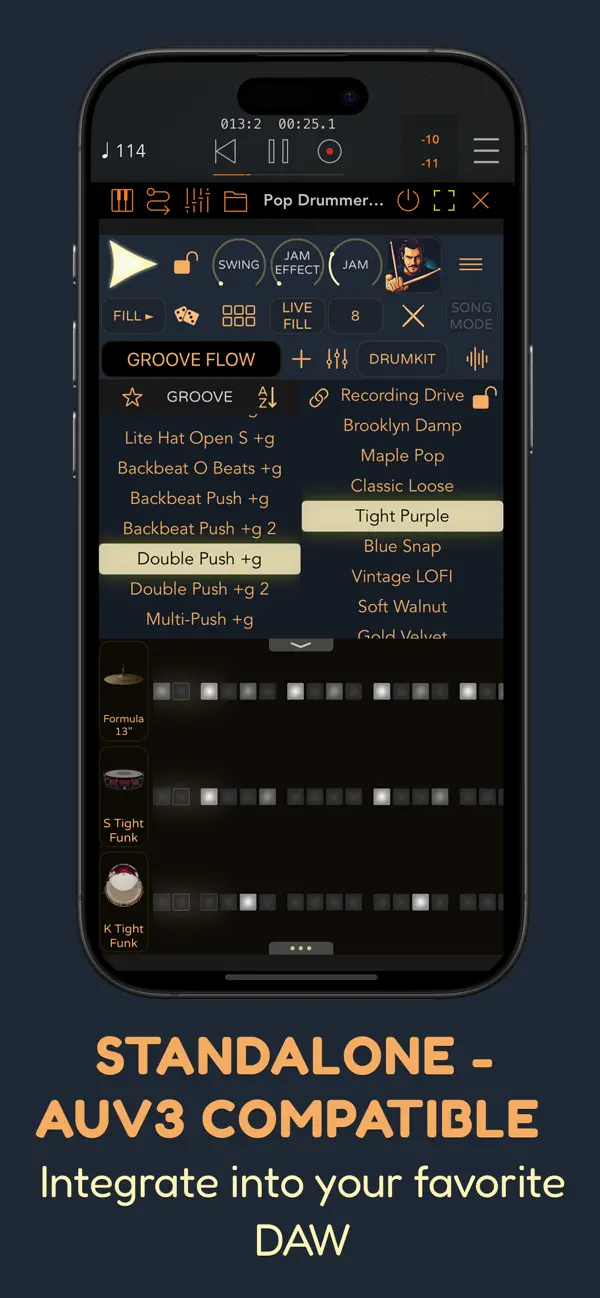 #3. Pop Drummer -Real Drum Machine (iOS) 由: Lumbeat