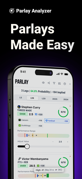 Parlay Analyzer: Player Props Screenshot 1 of 8