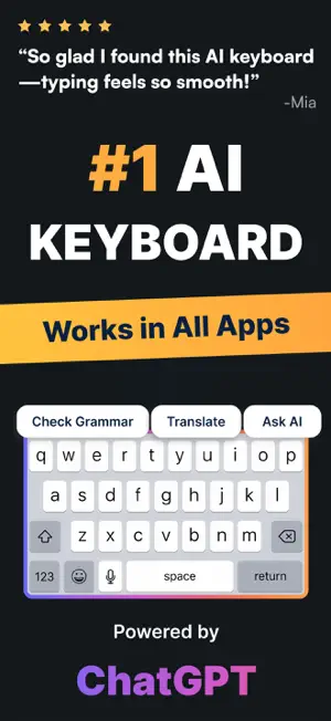 AI Keyboard: Writing Assist screenshot 1