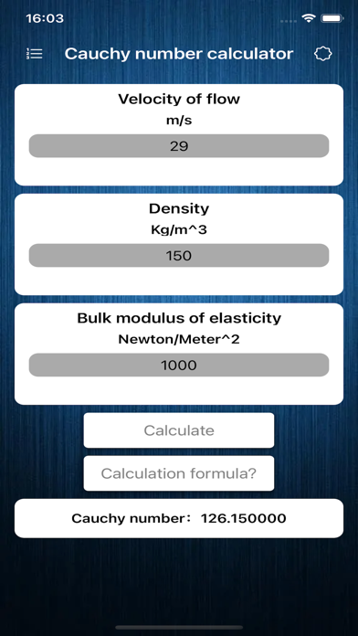 Screenshot 1 of Cauchy number calculator App