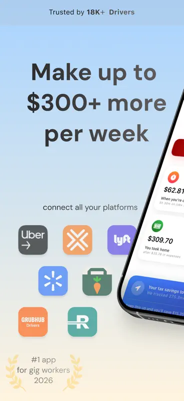 GigReal Driver Mileage Tracker screenshot 1 of 6