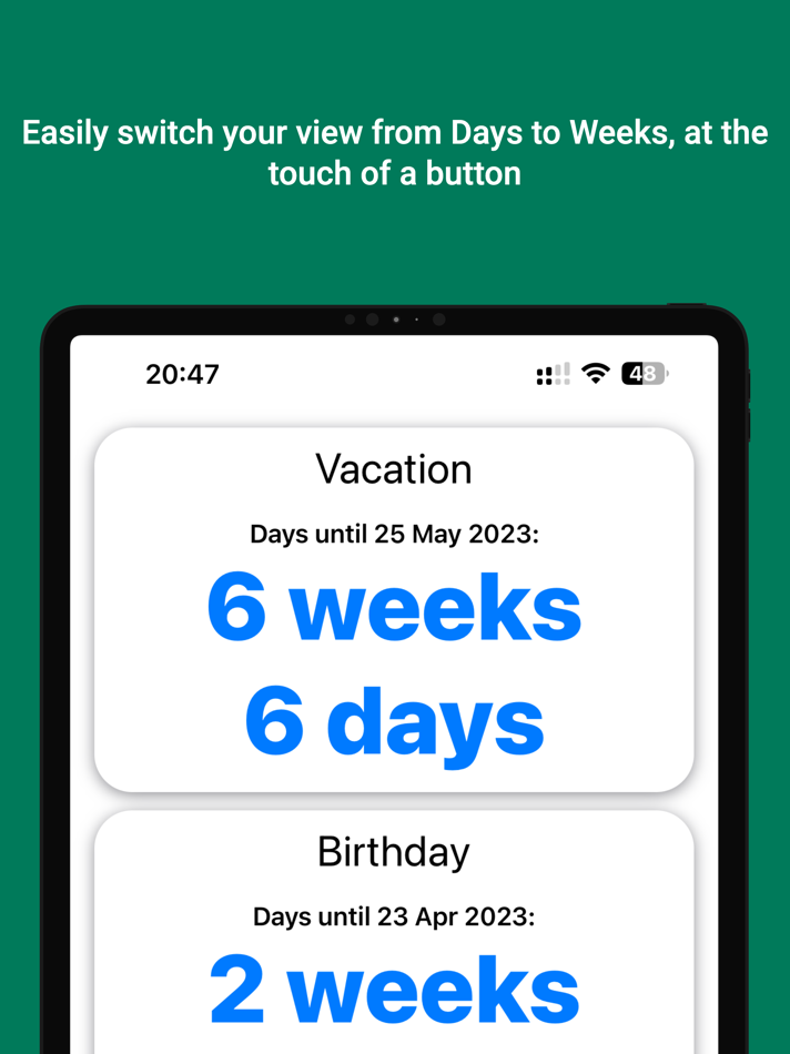 #2. Countdown Fred (iOS) 由: DaMtech