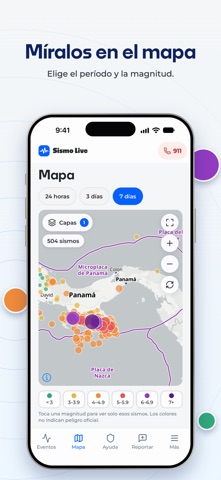 SismoLive Panamá app screenshot 2