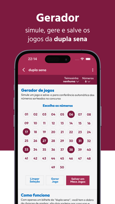 Loterias: Resultados e Gerador Screenshot