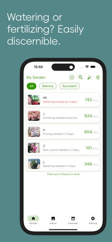 PlantTime: Reminders Records iPhone screenshot
