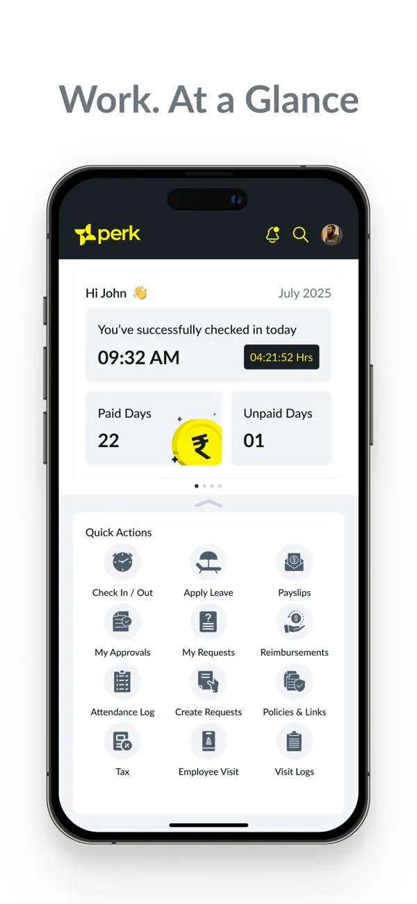 Screenshot #1 pour Perkpayroll