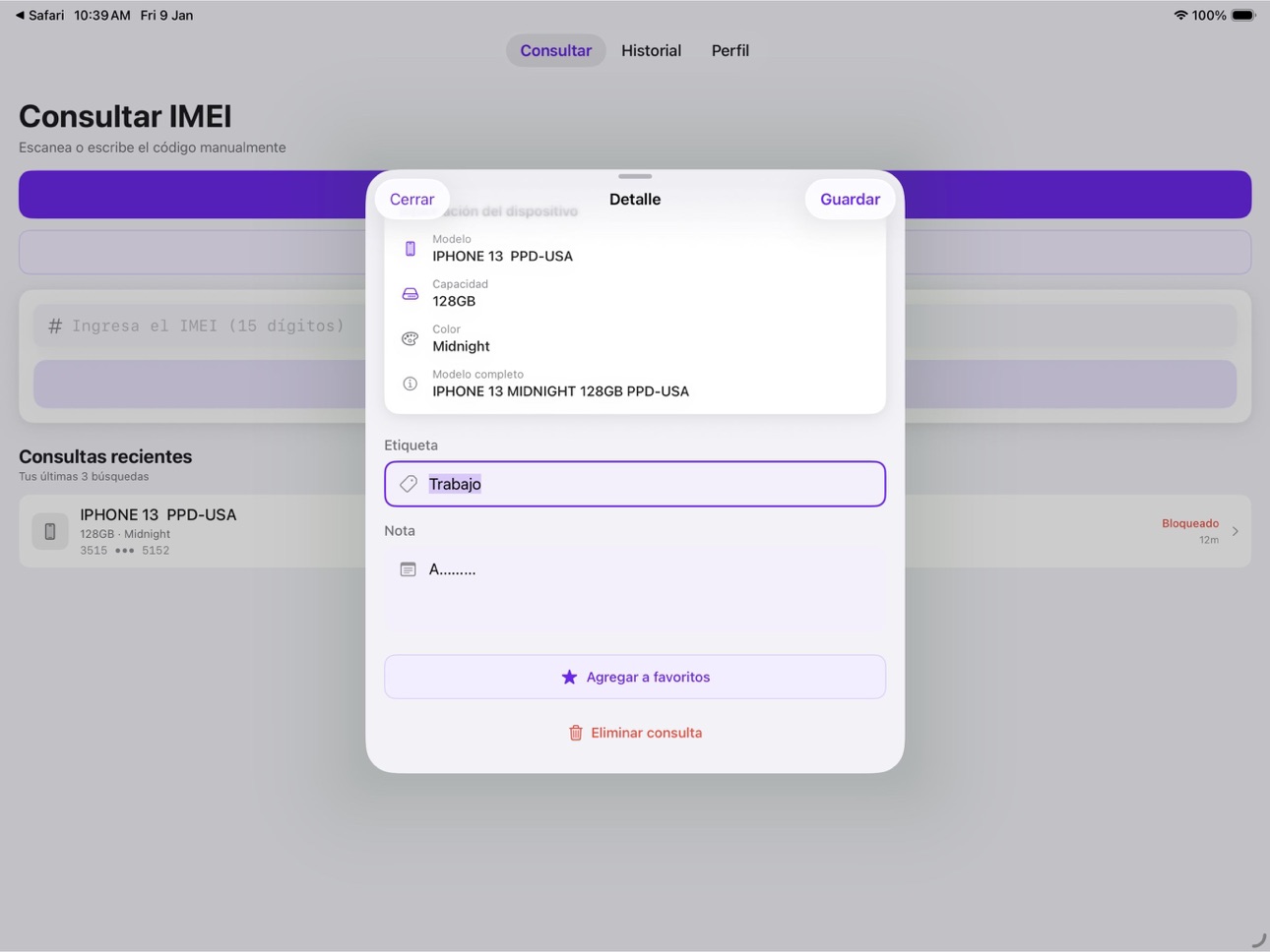 iPad screenshot