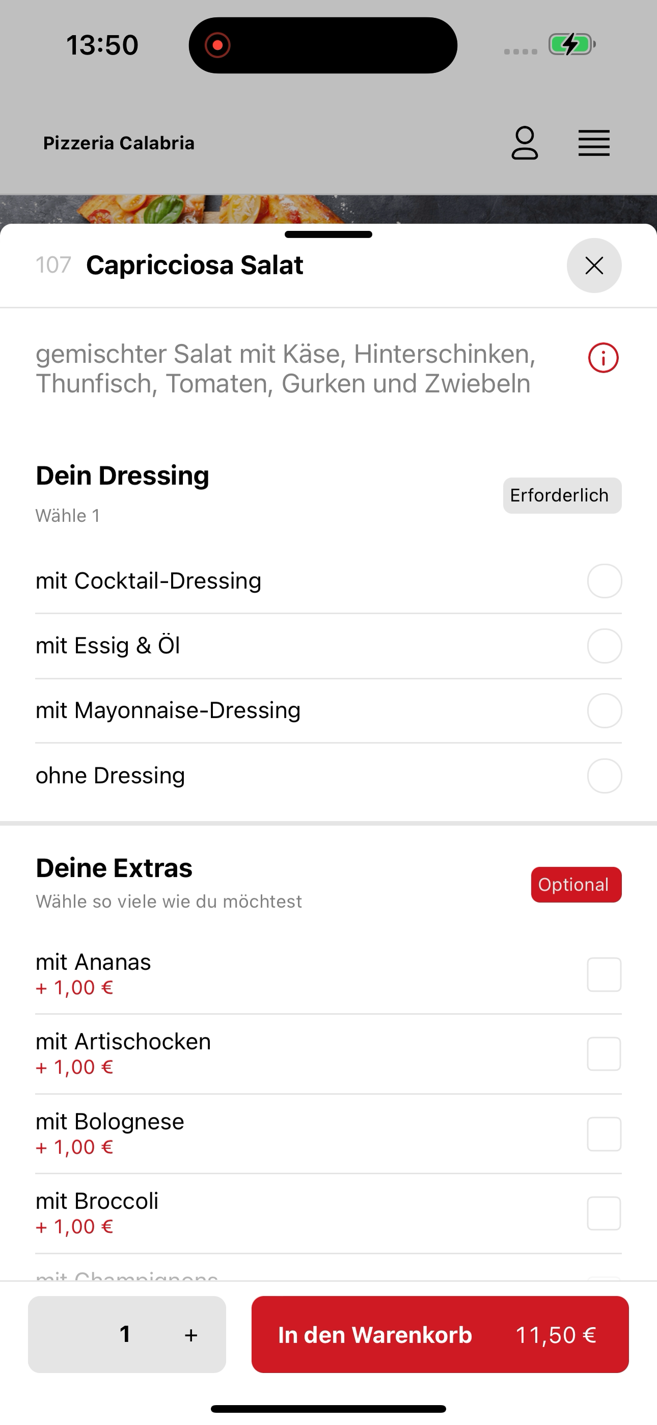 Pizzeria Calabria Köln screenshot 8