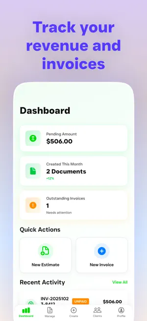 Estimate Maker Invoice Receipt screenshot 3