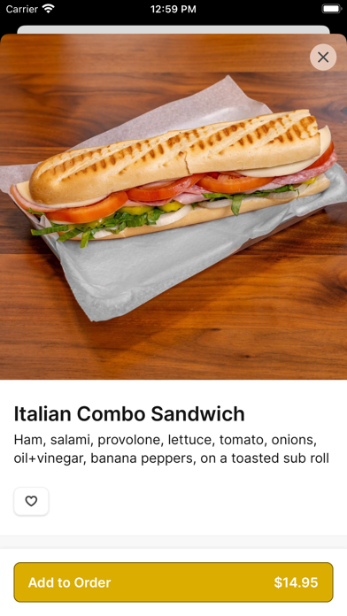 Stubbys - Boston iPhone screenshot 3 - Food & Drink app