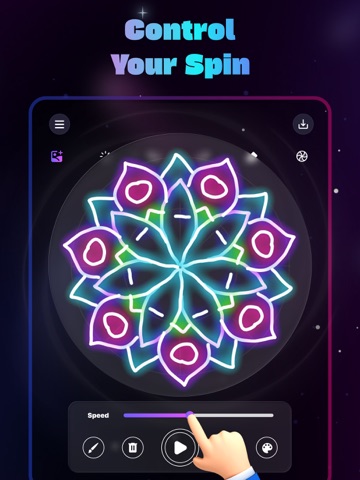 Visual Wheel Art - Spin & Draw iPad screenshot
