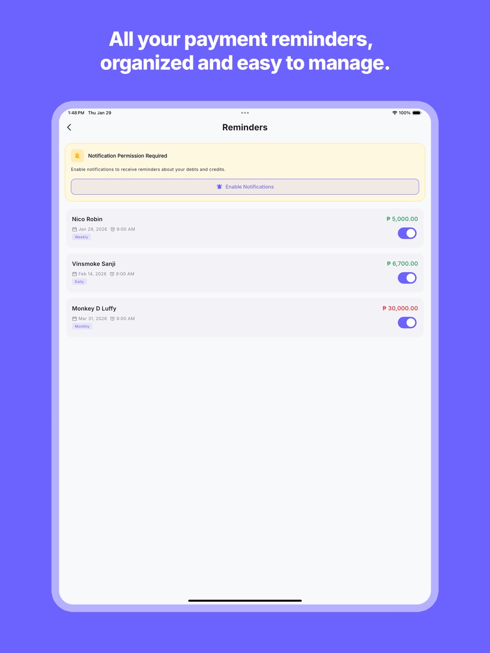 iPad screenshot