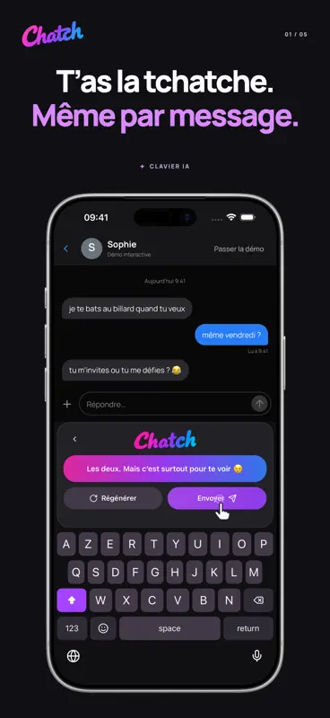 Chatch : Clavier IA screenshot 1 of 5