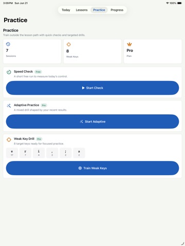 KeyChamp: Typing Lessons iPad screenshot
