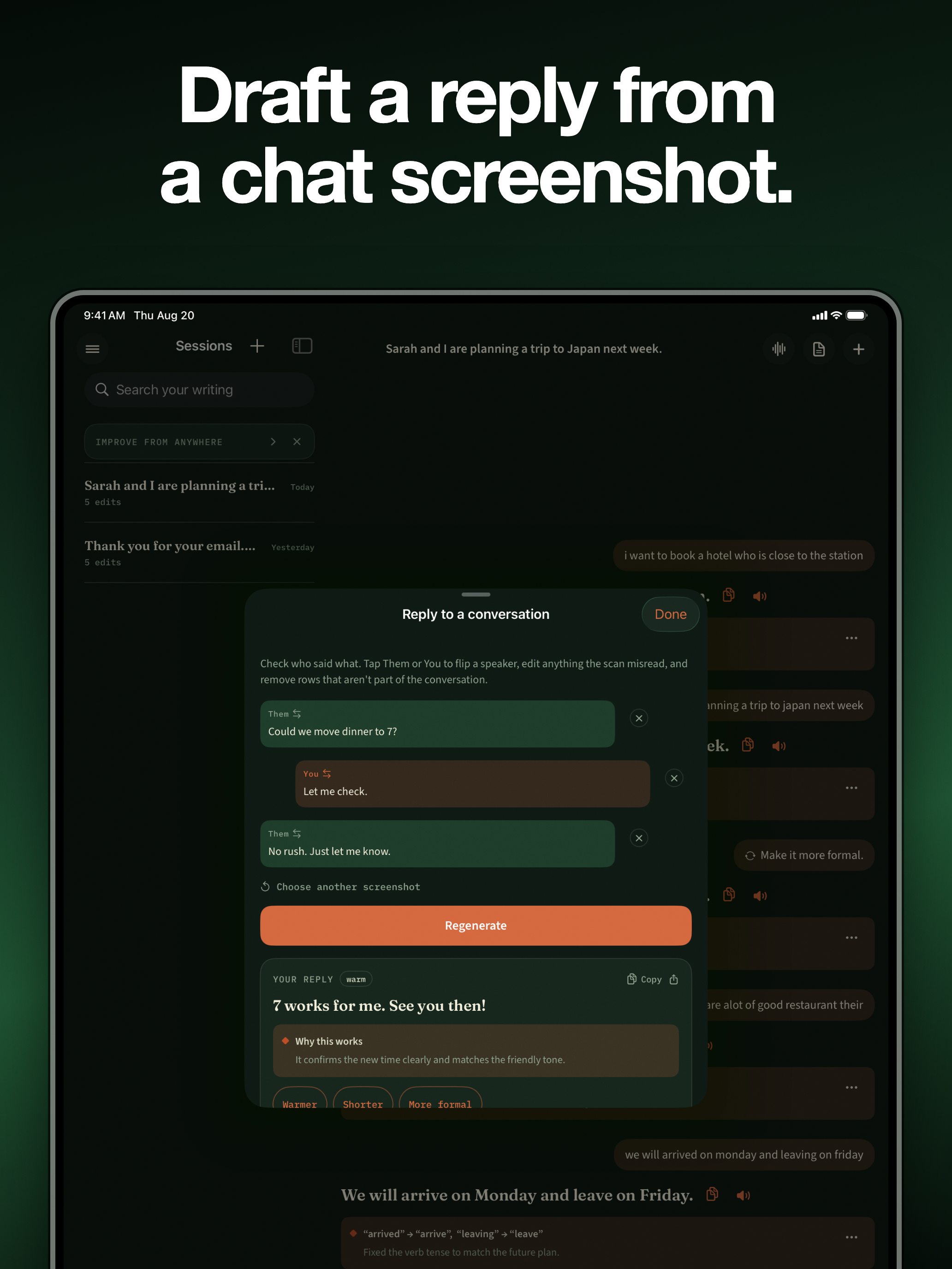 Rewrite Text & Grammar Checker screenshot 8