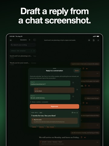 Rewrite Text & Grammar Checker iPad screenshot