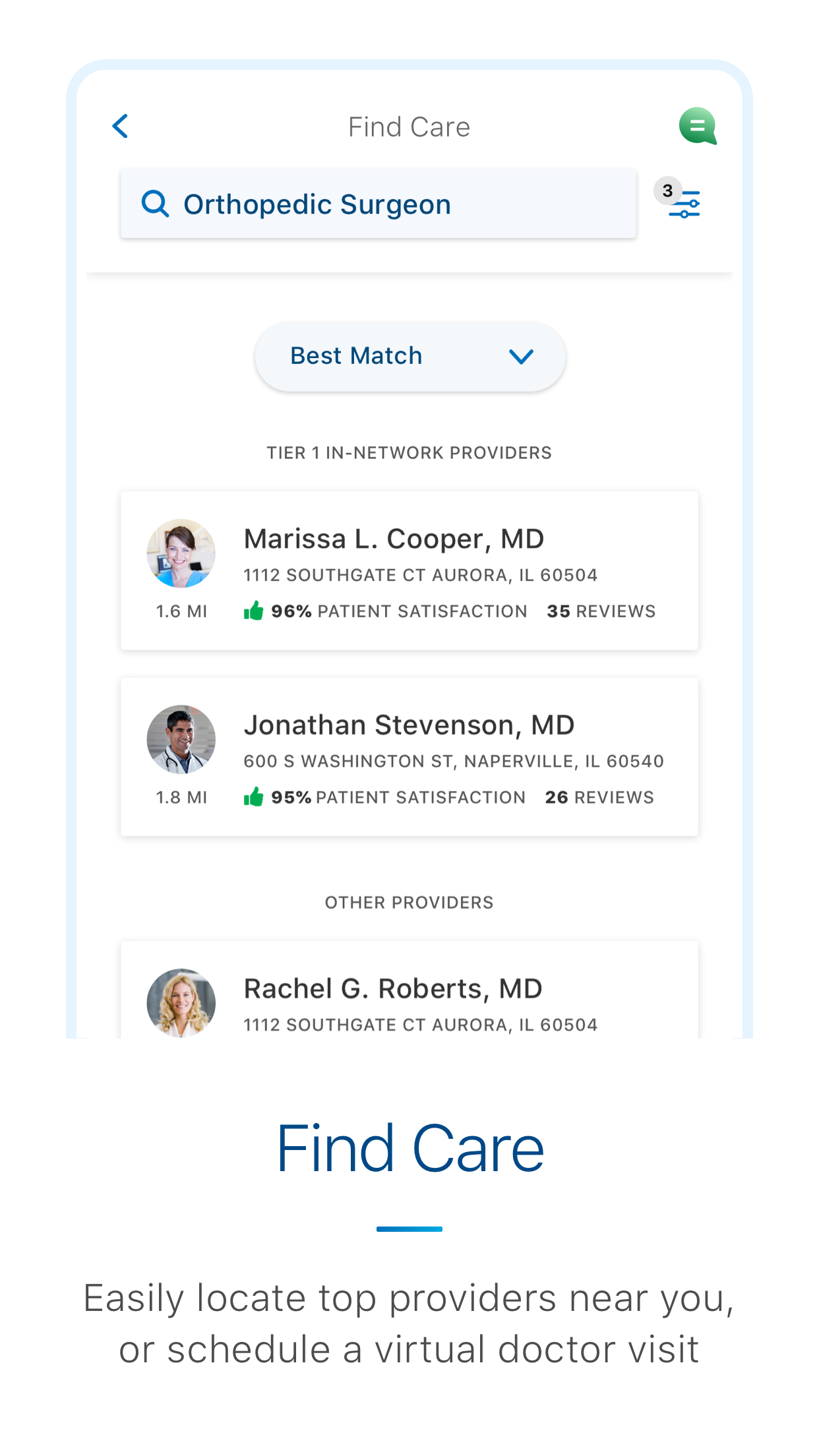 myCigna screenshot 2