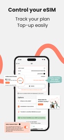 BNESIM: 5G eSIM Data profiles screenshot