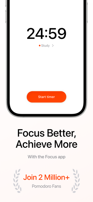Pomodoro Timer - To Do Focus+ Screenshot 1 of 5