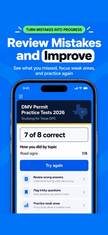 DMV Permit Exam Prep 2026 app screen 6