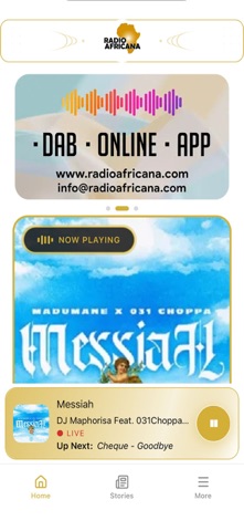 Radio Africana app screenshot
