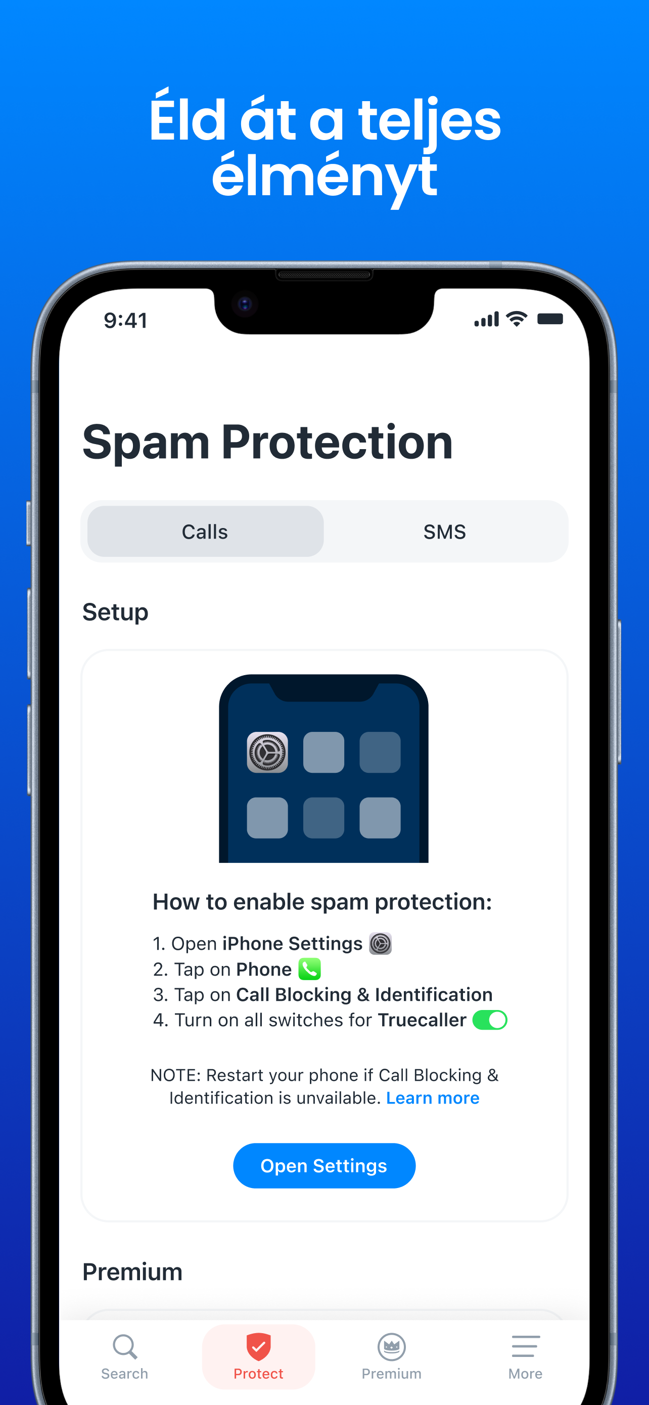 Truecaller: Spam hívásvédelem