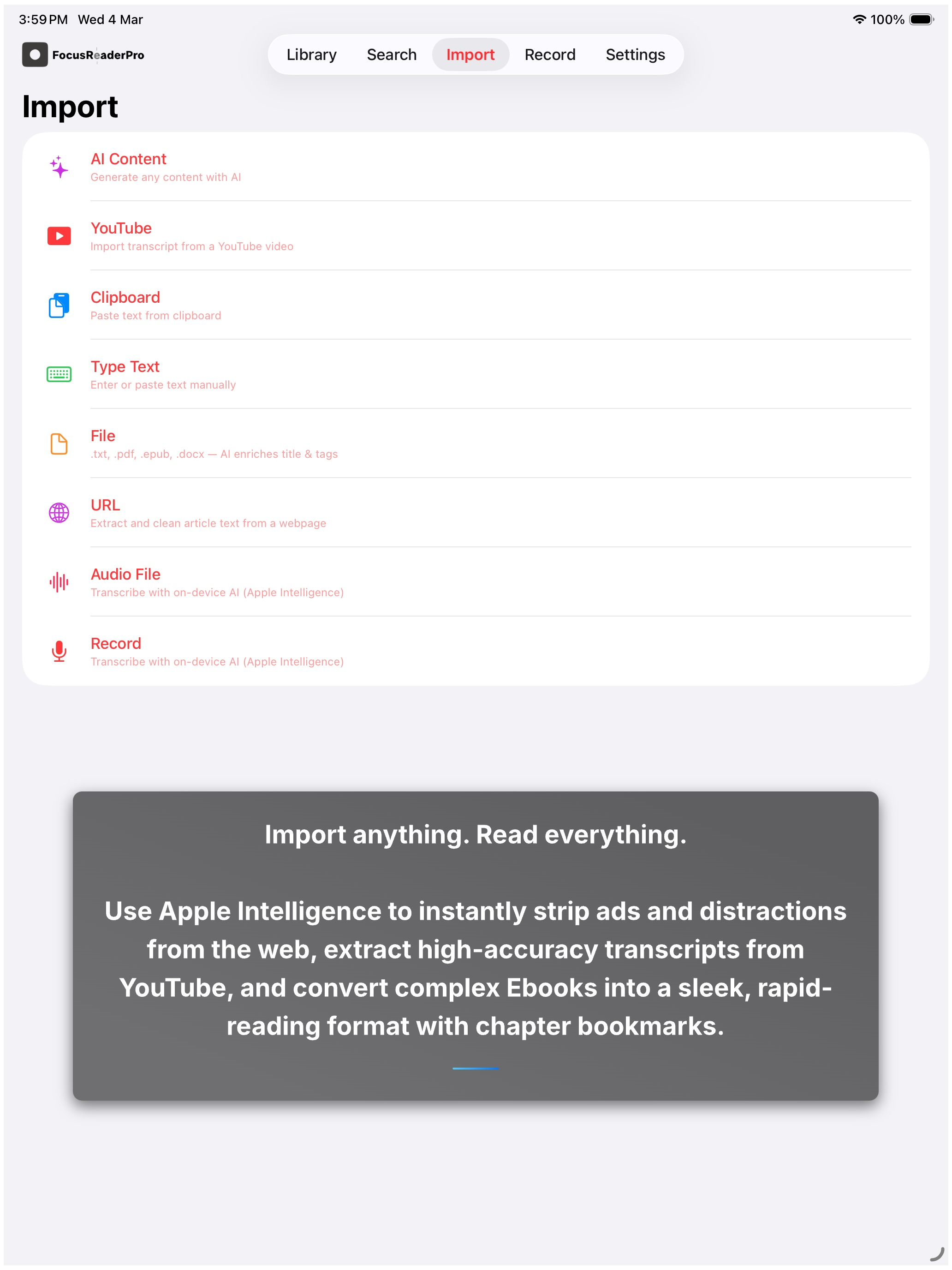FocusReader Pro