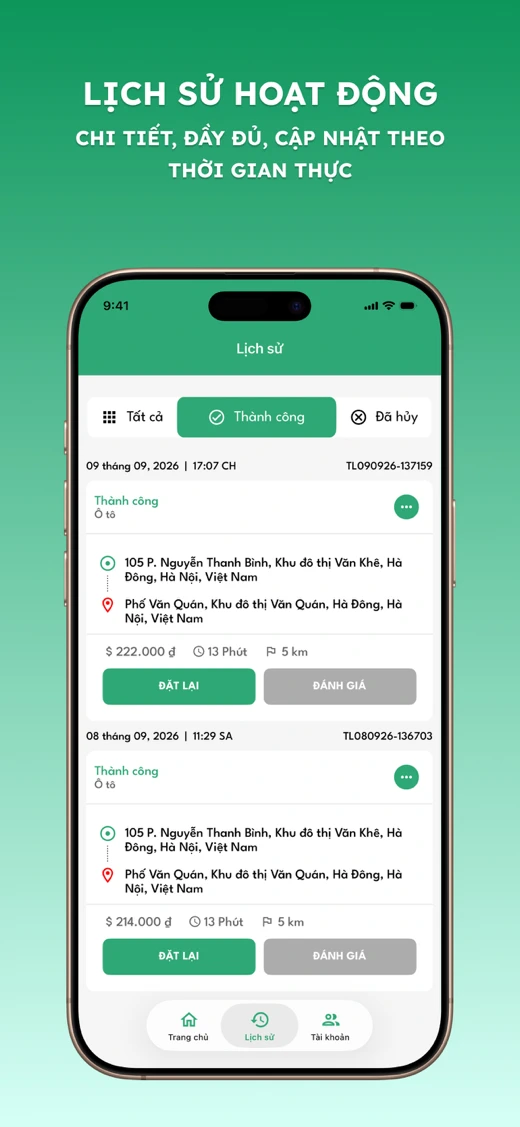 Thuelai - Tài Xế Lái Xe Hộ screenshot 8