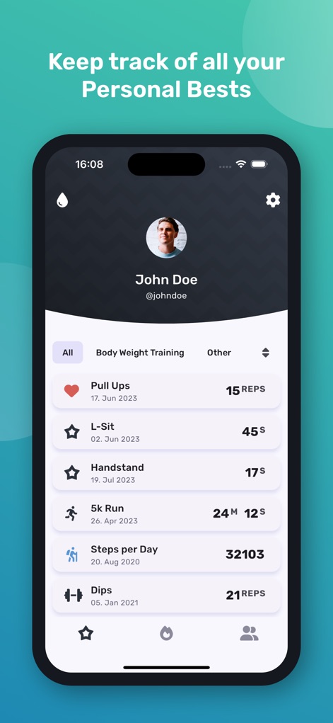 Personal Best - Record Tracker - Health & Fitness App | MWM