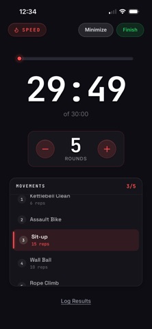 WODSpark screenshot