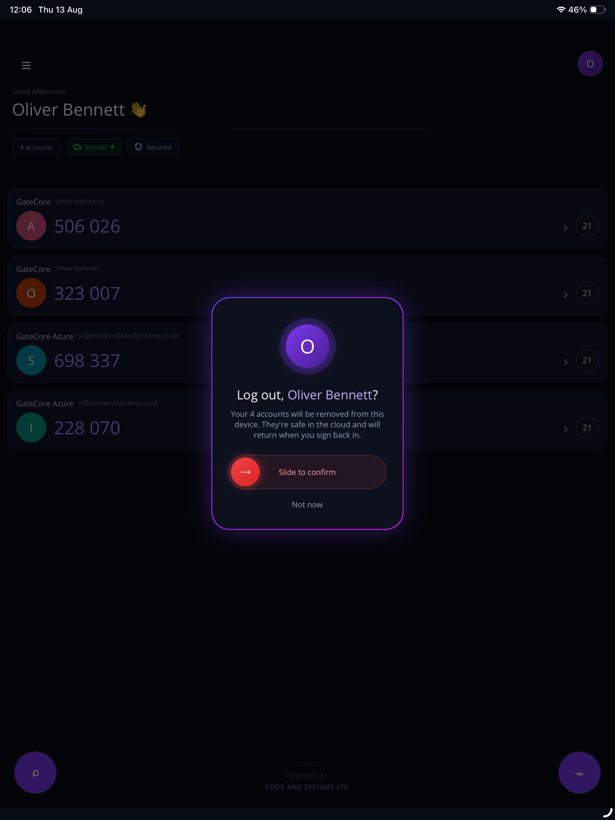 GateCore Authenticator screenshot 13