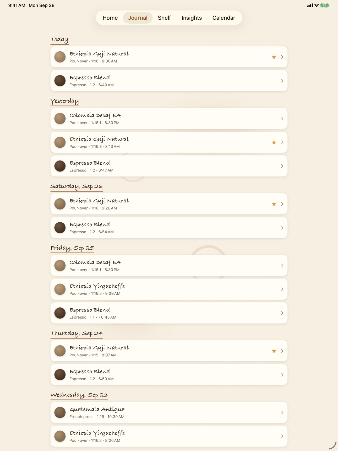 Screenshot 10 of CoffeeBuddy: Brew Journal