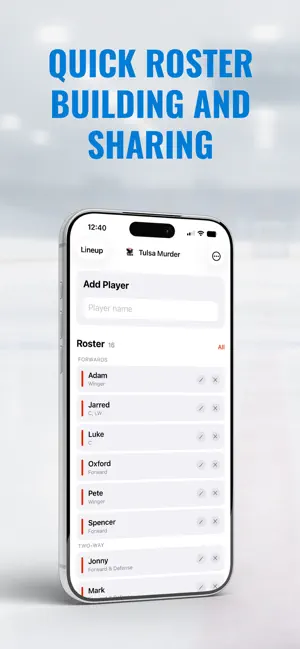 Hockey Roster Pro - Lineups screenshot 2