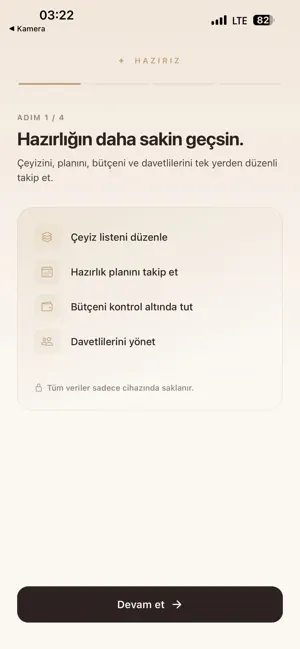 Hazırız: Düğün Planlayıcı screenshot 1