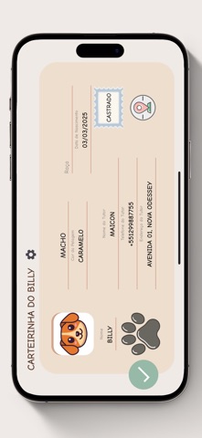 Au-miau: Carteirinha Pet iPhone screenshot