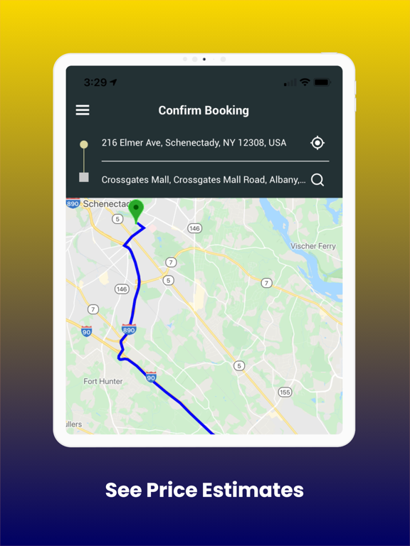 CashRyde iPad screenshot 3 - Navigation app