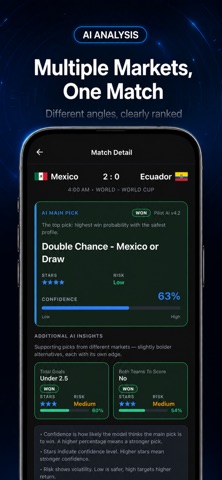 Football Pilot: AI Predictions Screenshot 2