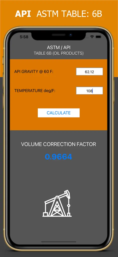 ASTM 6B Table - Reference App | MWM