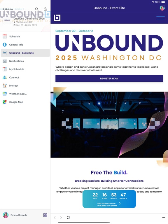 Unbound 2025 App | Bluebeam app screenshot 2
