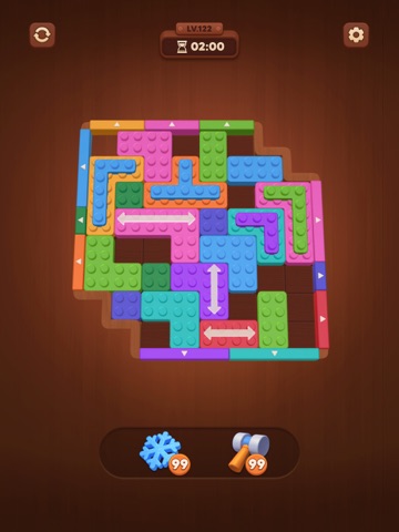 Wood Block Jam: Slide Puzzle iPad screenshot