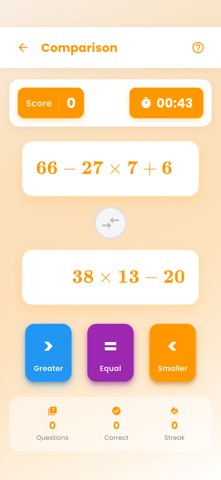 Math Brain Challenge iPhone screenshot