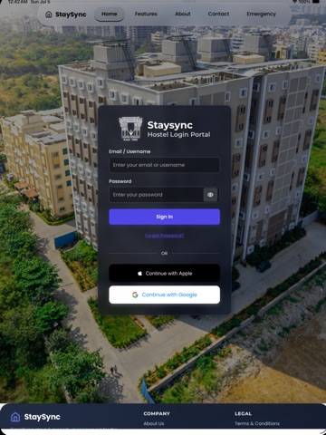 StaySync Hostels iPad screenshot