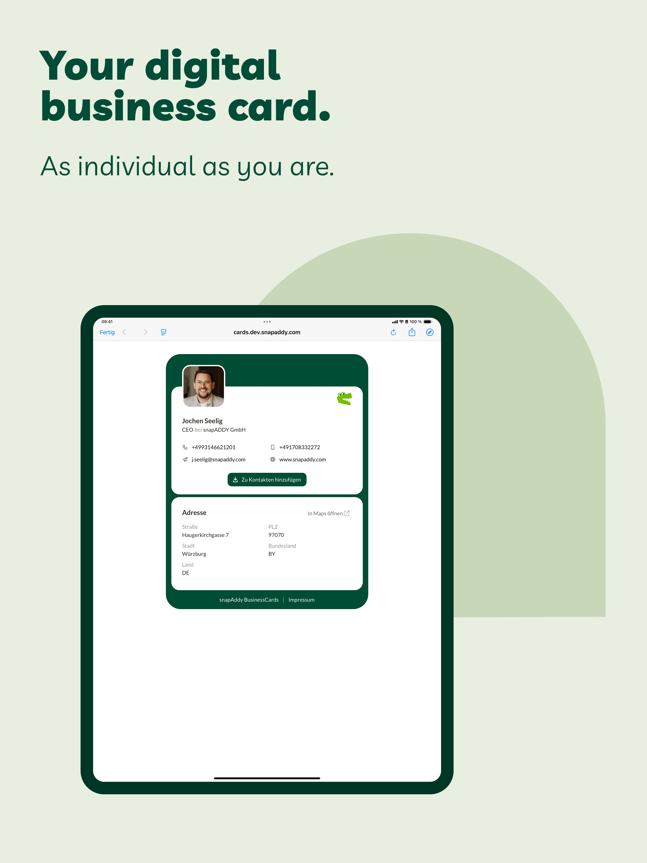 BusinessCards by snapAddy screenshot 9