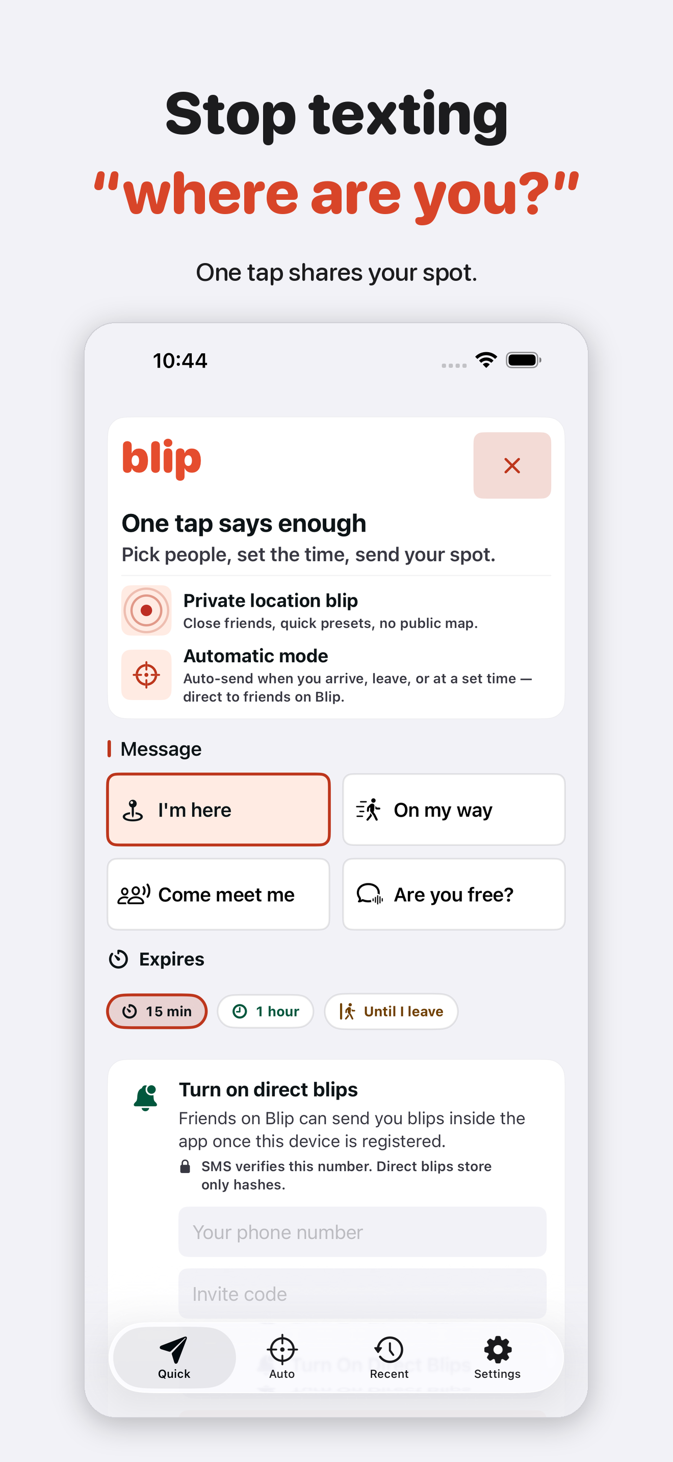 blip: Location Blips