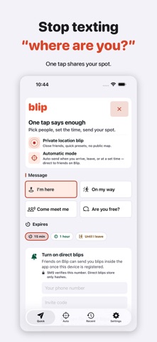 blip: Location Blips app screenshot