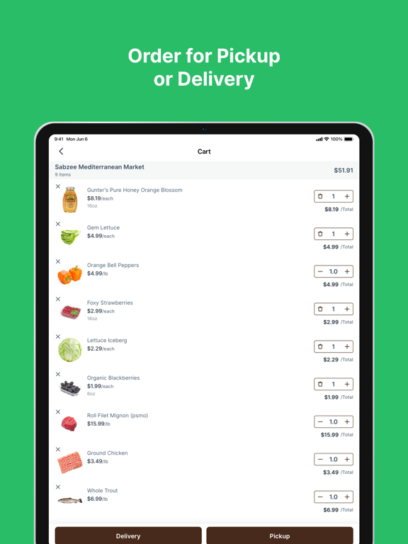 Sabzee Market iPad screenshot 3 - Food & Drink app