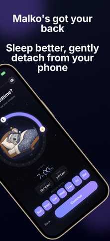 Bed time app blocker : Malko Screenshot 2 of 5