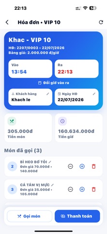 Phần mềm tính tiền In Bill screenshot