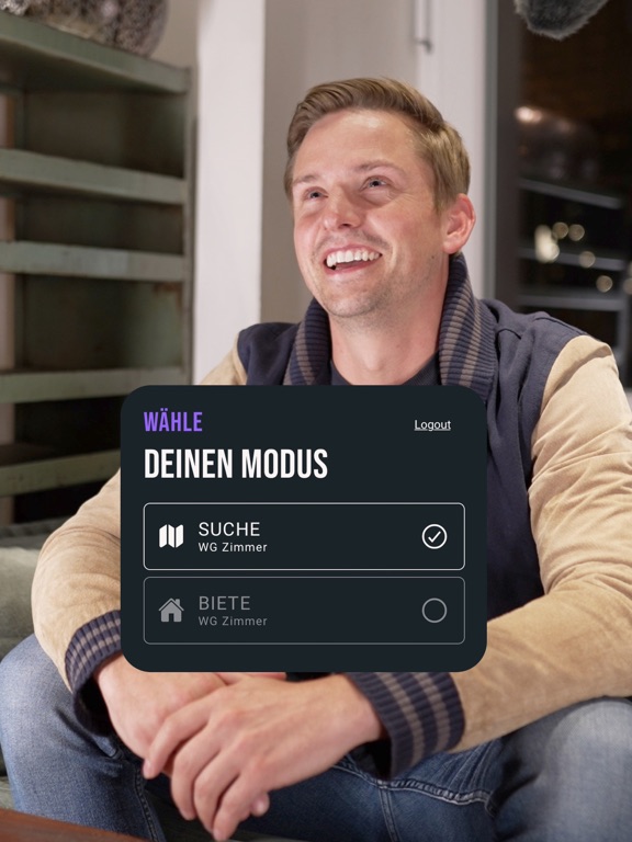 heyroom - WG's suchen & finden iPad screenshot 3 - Social Networking app